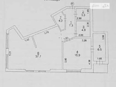 Продаж 1к квартири 81.3 кв. м на Тараса Шевченка 12 • ID 35099589