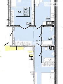 Продаж 2к квартири 84 кв. м на вул. Івана Франка • ID 35099511