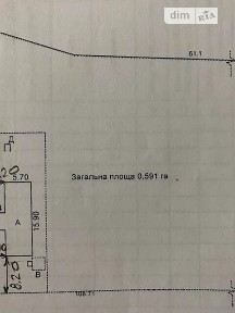 Продаж 1 поверхового будинку з ділянкою на 41 сотку, 62.2 кв. м, 2 кімнати, на вул. Молодіжна 4 • ID 35099188