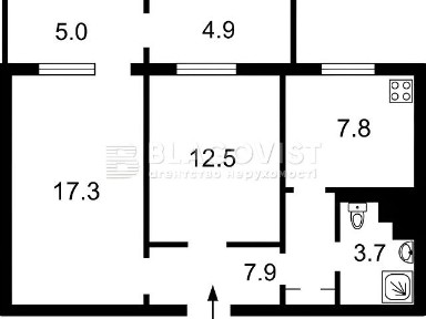 Продаж 2к квартири 51 кв. м на вул. Здолбунівська 11А • ID 35100622