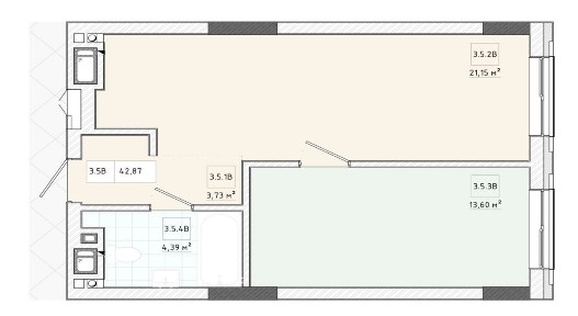 Продаж 1-кім. апартаментів 43 м ЖК Апарт Хол вул. Трускавецька