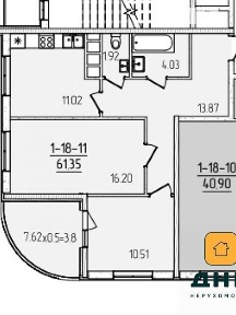 Продаж 2к квартири 60.5 кв. м на вул. Краснова 1Е • ID 35094348