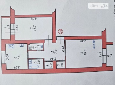 Продаж 2к квартири 38 кв. м • ID 35100938