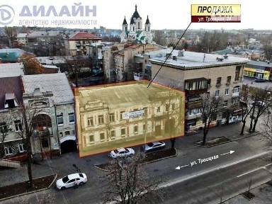 Здание в центре г. Запорожье. Рядом - пр. Соборный