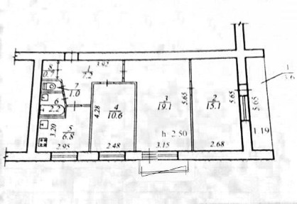 Аренда 3-комнатной квартиры 67 м², Академика Янгеля ул., 7