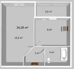 Продаж однокімнатної квартири в новобудові